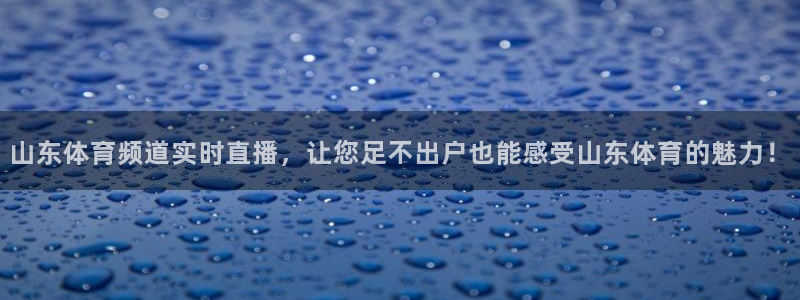 山东体育频道实时直播，让您足不出户也能感受山东体育的魅力！